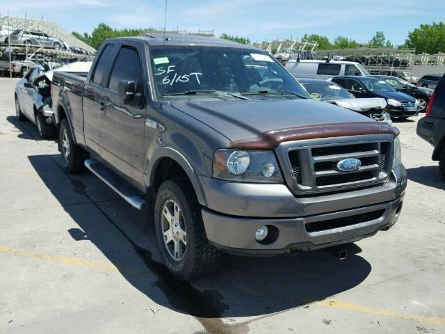 1FTPX14V57FA60773 - 2007 FORD F150 GRAY photo 1