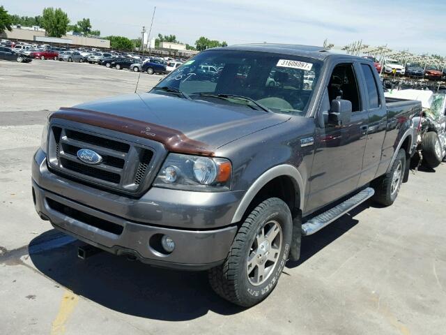 1FTPX14V57FA60773 - 2007 FORD F150 GRAY photo 2