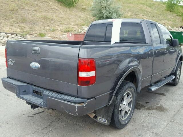 1FTPX14V57FA60773 - 2007 FORD F150 GRAY photo 4