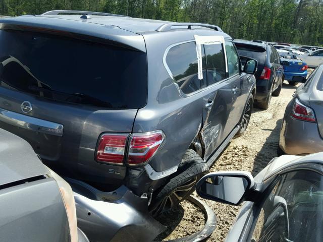 JN8AY2ND5H9000835 - 2017 NISSAN ARMADA SV GRAY photo 4