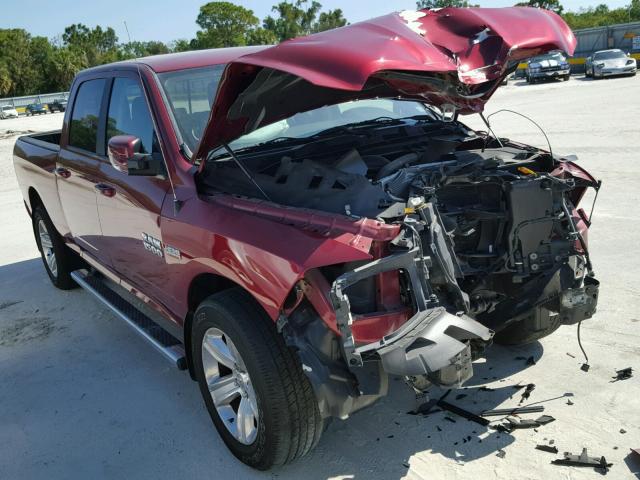 1C6RR7UT1FS633377 - 2015 RAM 1500 SPORT RED photo 1