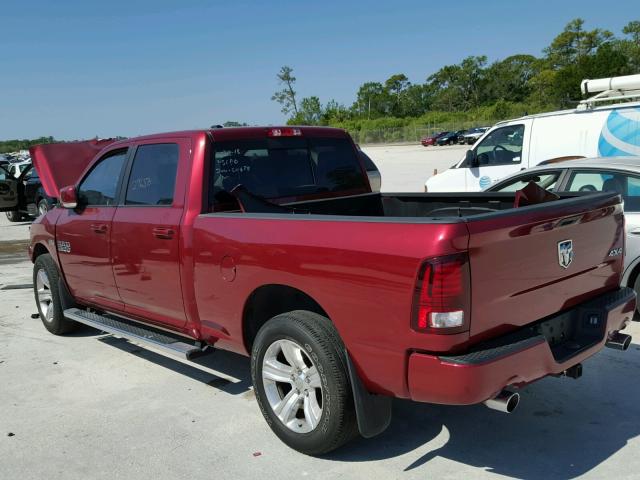 1C6RR7UT1FS633377 - 2015 RAM 1500 SPORT RED photo 3