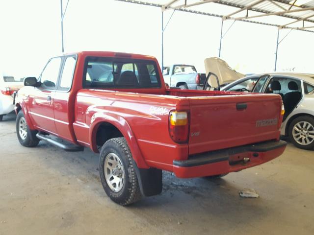 4F4YR16U92TM16730 - 2002 MAZDA B3000 CAB RED photo 3