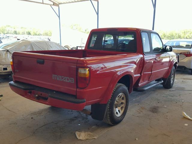 4F4YR16U92TM16730 - 2002 MAZDA B3000 CAB RED photo 4