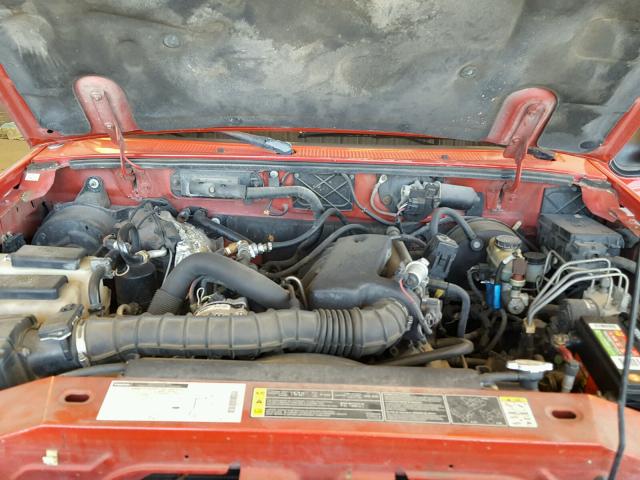 4F4YR16U92TM16730 - 2002 MAZDA B3000 CAB RED photo 7