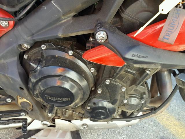 SMTL03NE6FT671541 - 2015 TRIUMPH MOTORCYCLE STREET TRI RED photo 7