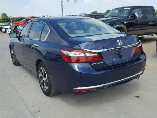 1HGCR2F33HA244961 - 2017 HONDA ACCORD LX BLUE photo 3