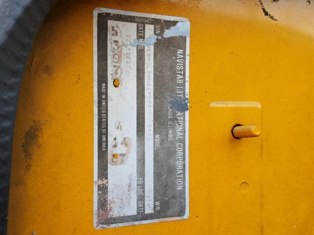 1HVLNHGL8HH487307 - 1987 INTERNATIONAL S-SERIES 1 黄色 照片 10