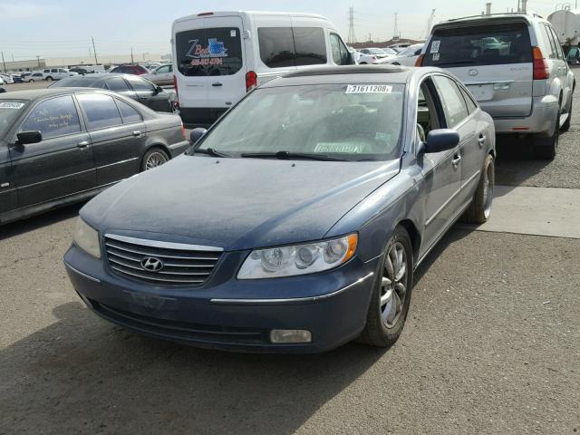 KMHFC46F56A057877 - 2006 HYUNDAI AZERA SE BLUE photo 2