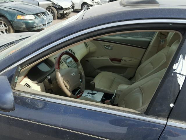 KMHFC46F56A057877 - 2006 HYUNDAI AZERA SE BLUE photo 9