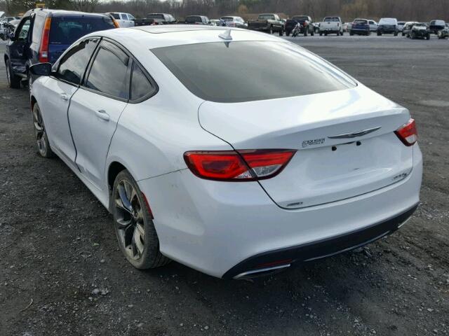 1C3CCCDG3FN570572 - 2015 CHRYSLER 200 S WHITE photo 3