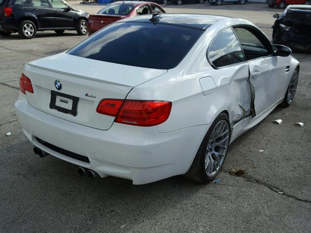 WBSKG9C59BE646071 - 2011 BMW M3 WHITE photo 4