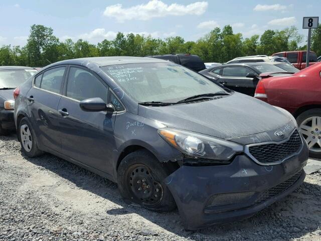 KNAFK4A62G5585852 - 2016 KIA FORTE LX BLUE photo 1