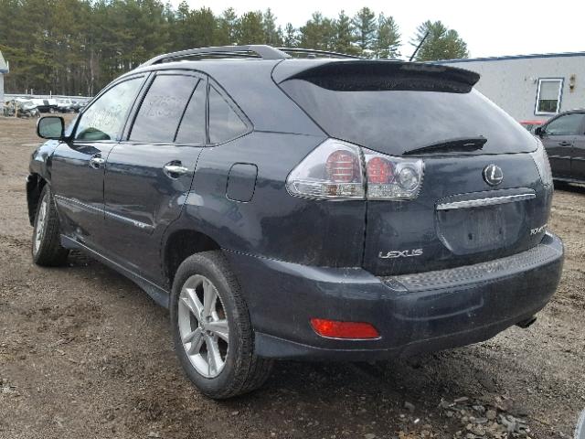 JTJHW31U682040102 - 2008 LEXUS RX 400H GRAY photo 3