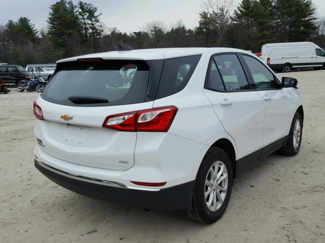 2GNAXREV3J6129942 - 2018 CHEVROLET EQUINOX LS WHITE photo 4