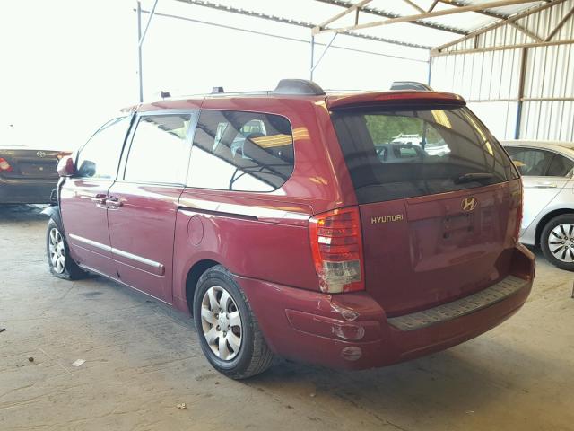 KNDMC233876034561 - 2007 HYUNDAI ENTOURAGE BURGUNDY photo 3