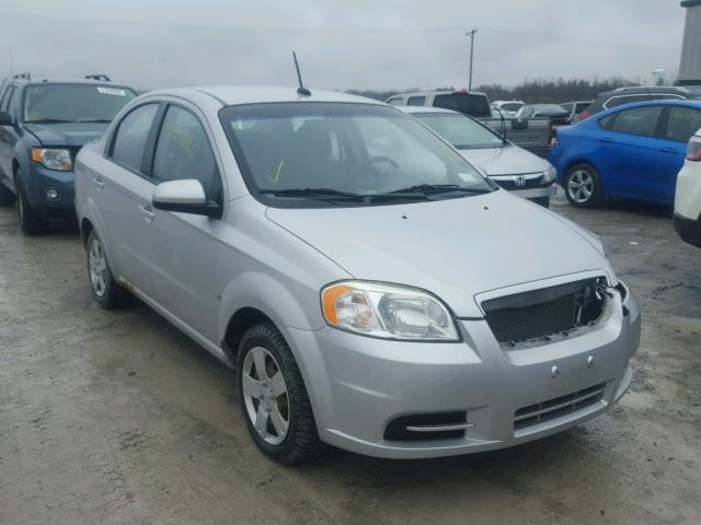 KL1TD56E19B631995 - 2009 CHEVROLET AVEO LS SILVER photo 1