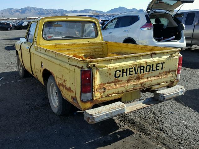 CLN1458262714 - 1976 CHEVROLET PICK UP YELLOW photo 3