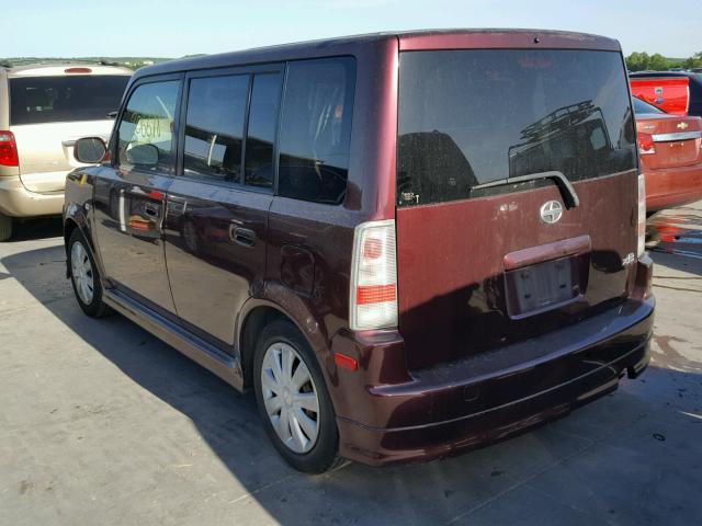 JTLKT324X50211428 - 2005 TOYOTA SCION XB ბურგუნდია ფოტო 3