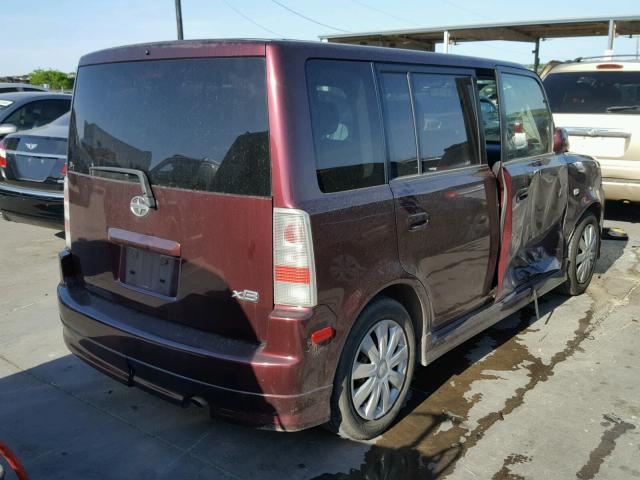 JTLKT324X50211428 - 2005 TOYOTA SCION XB ბურგუნდია ფოტო 4