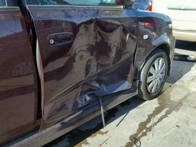 JTLKT324X50211428 - 2005 TOYOTA SCION XB ბურგუნდია ფოტო 9