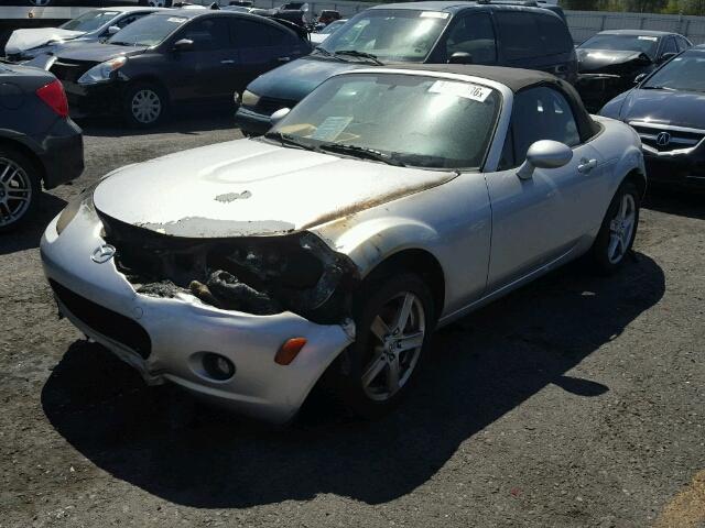 JM1NC25F160119111 - 2006 MAZDA MX-5 MIATA SILVER photo 10