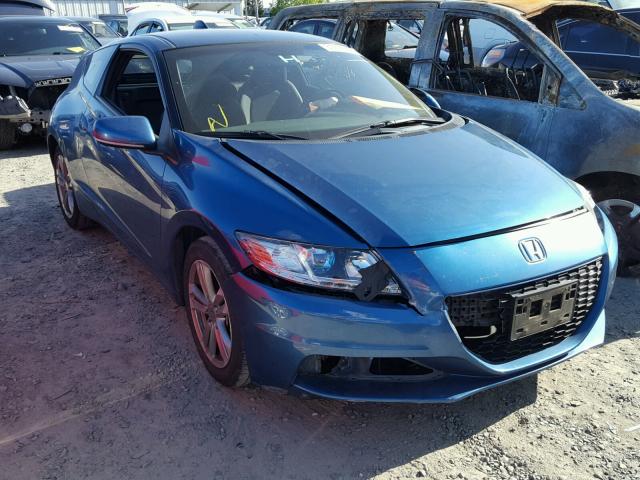 JHMZF1D69DS001327 - 2013 HONDA CR-Z EX BLUE photo 1