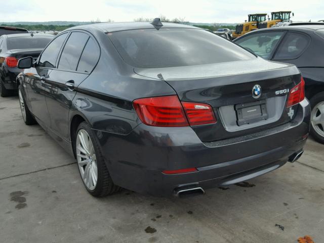 WBAFR9C52BC270065 - 2011 BMW 550 I GRAY photo 3