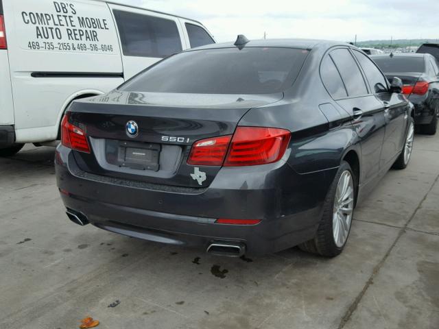 WBAFR9C52BC270065 - 2011 BMW 550 I GRAY photo 4