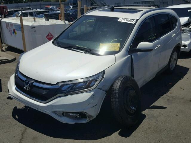 5J6RM4H7XGL072783 - 2016 HONDA CR-V EXL WHITE photo 2