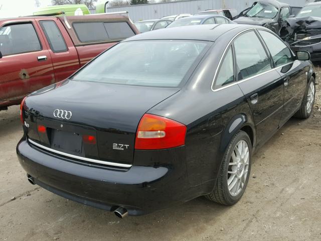 WAULD64B32N096886 - 2002 AUDI A6 2.7T QU BLACK photo 4