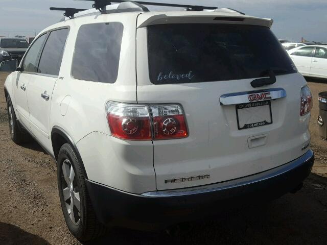 1GKLVMED5AJ170999 - 2010 GMC ACADIA SLT თეთრი ფოტო 3