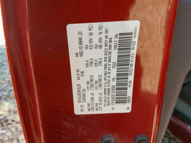 1D7KS28C87J532569 - 2007 DODGE RAM 2500 S MAROON photo 10