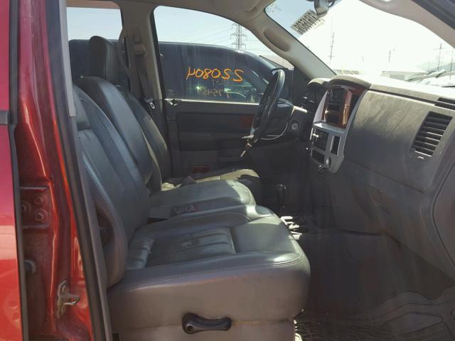 1D7KS28C87J532569 - 2007 DODGE RAM 2500 S MAROON photo 5