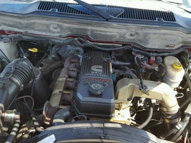 1D7KS28C87J532569 - 2007 DODGE RAM 2500 S MAROON photo 7