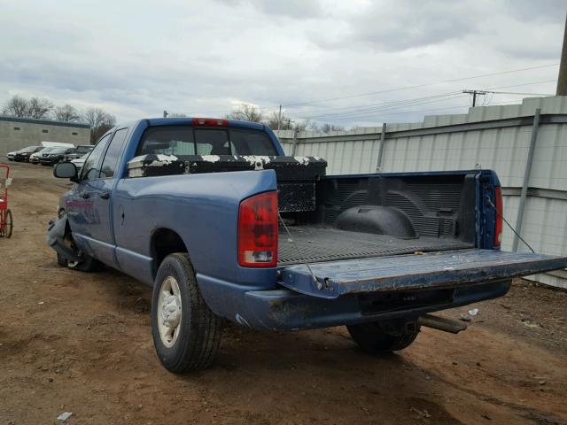 3D7KU28653G774994 - 2003 DODGE RAM 2500 S BLUE photo 3