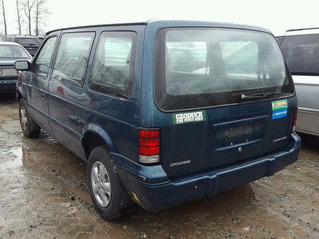 2B4GH2537SR147895 - 1995 DODGE CARAVAN GREEN photo 3