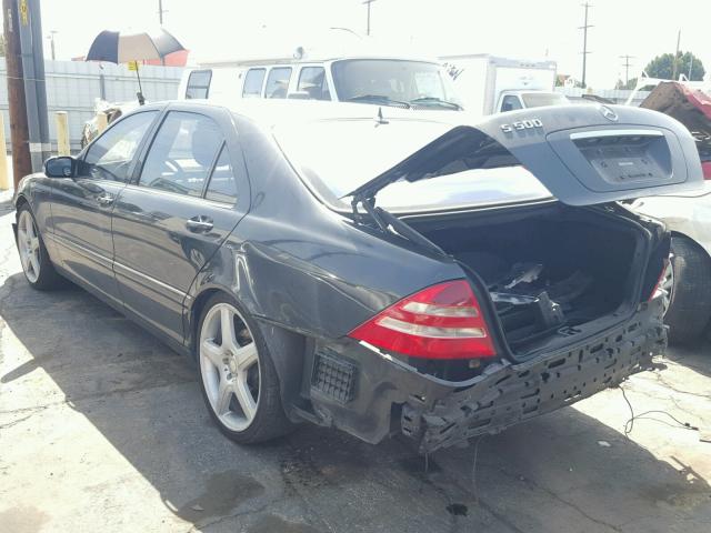 WDBNG75J61A184110 - 2001 MERCEDES-BENZ S 500 GRAY photo 3