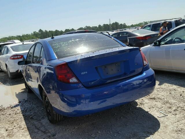 1G8AJ55F96Z164020 - 2006 SATURN ION LEVEL BLUE photo 3