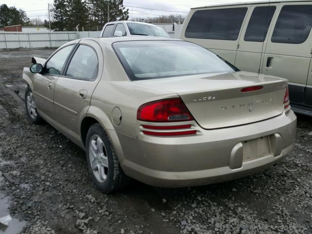 1B3EL46X62N298747 - 2002 DODGE STRATUS SE GOLD photo 3