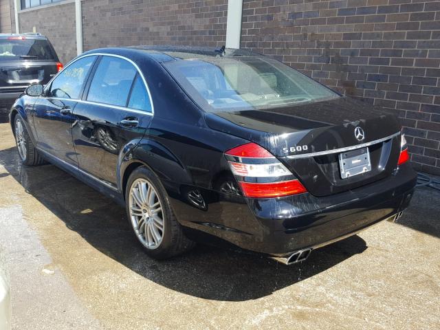 WDDNG76XX9A256349 - 2009 MERCEDES-BENZ S 600 BLACK photo 3