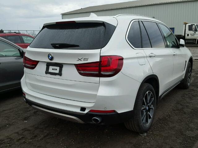 5UXKR0C55G0U10551 - 2016 BMW X5 XDRIVE3 WHITE photo 4