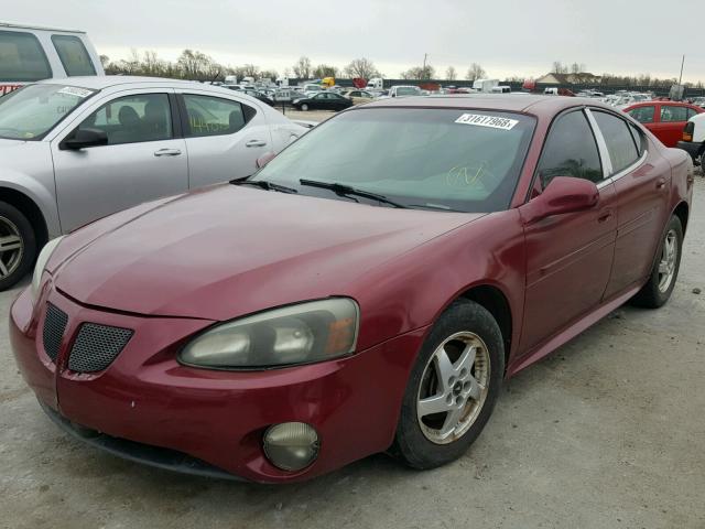 2G2WS522641110713 - 2004 PONTIAC GRAND PRIX BURGUNDY photo 2