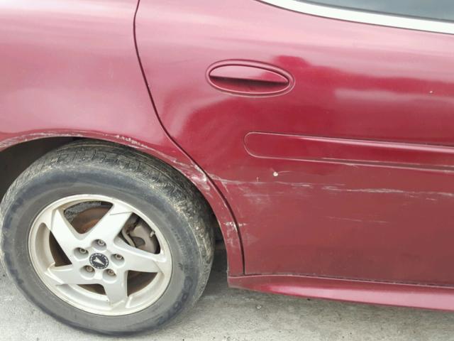 2G2WS522641110713 - 2004 PONTIAC GRAND PRIX BURGUNDY photo 9