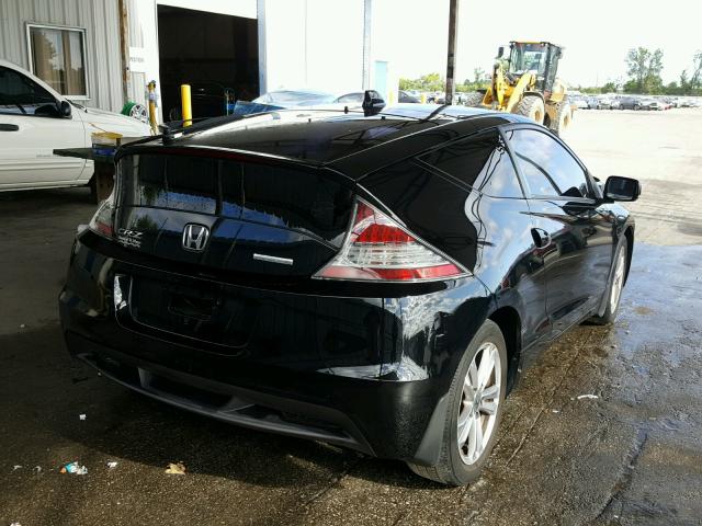 JHMZF1C61BS013650 - 2011 HONDA CR-Z EX BLACK photo 4