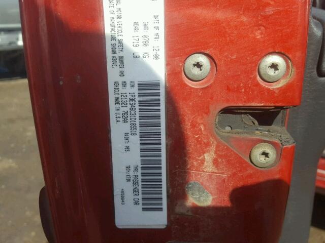 1P3ES46C31D185518 - 2001 PLYMOUTH NEON BASE 橙色 照片 10