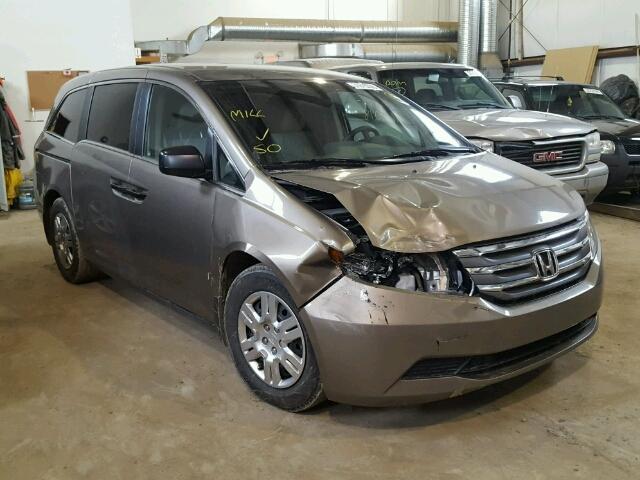 5FNRL5H25CB507371 - 2012 HONDA ODYSSEY LX GOLD photo 1