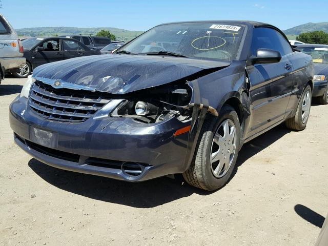 1C3LC45K08N108756 - 2008 CHRYSLER SEBRING BLUE photo 2