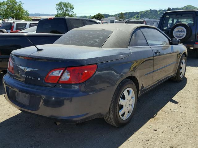 1C3LC45K08N108756 - 2008 CHRYSLER SEBRING BLUE photo 4