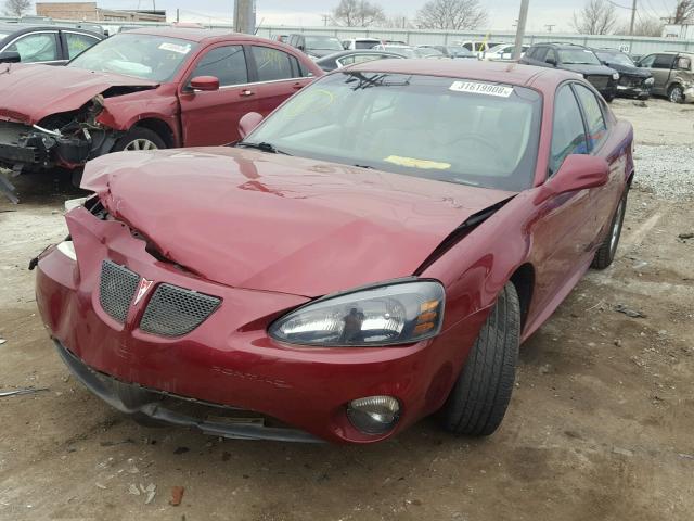2G2WS522141326761 - 2004 PONTIAC GRAND PRIX BURGUNDY photo 2